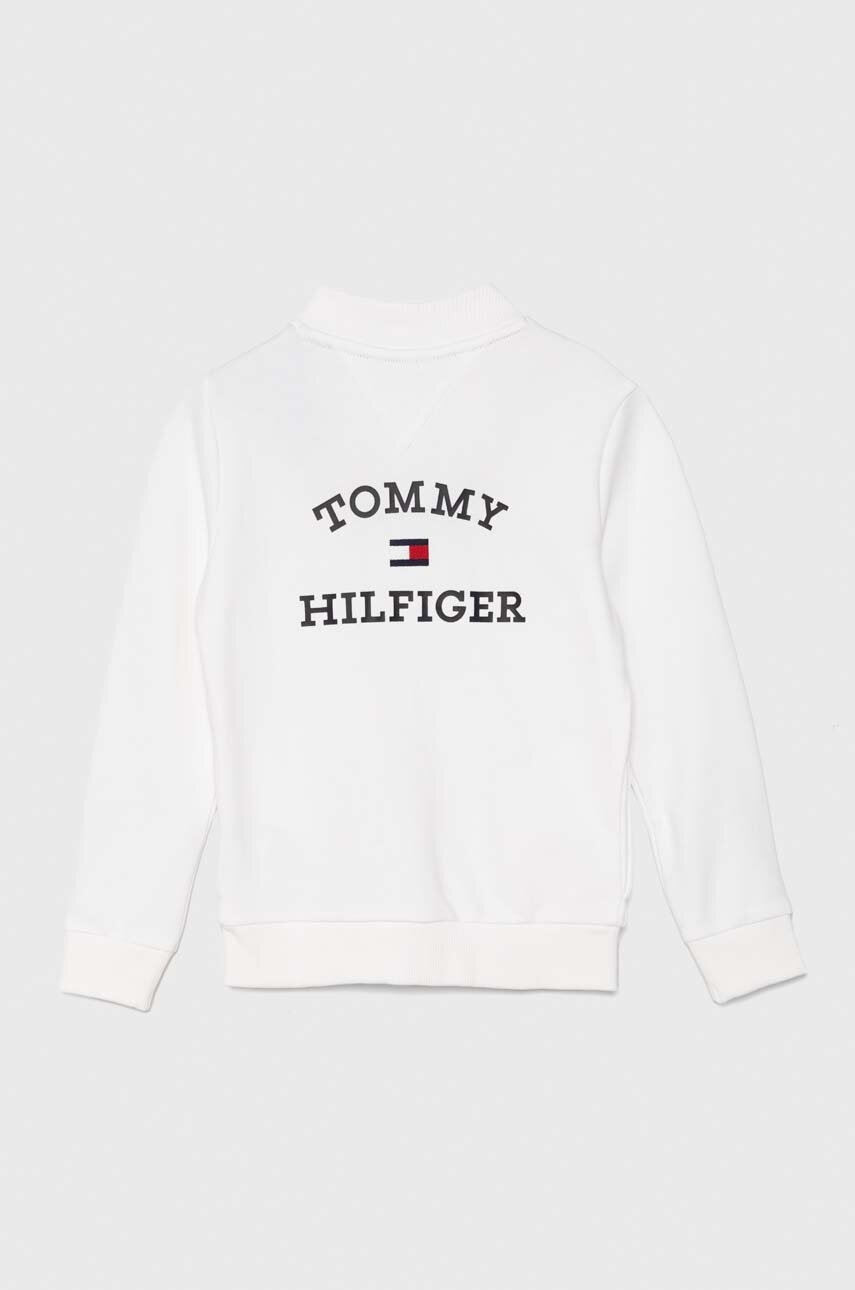 Детская кофта Tommy Hilfiger цвет белый с принтом