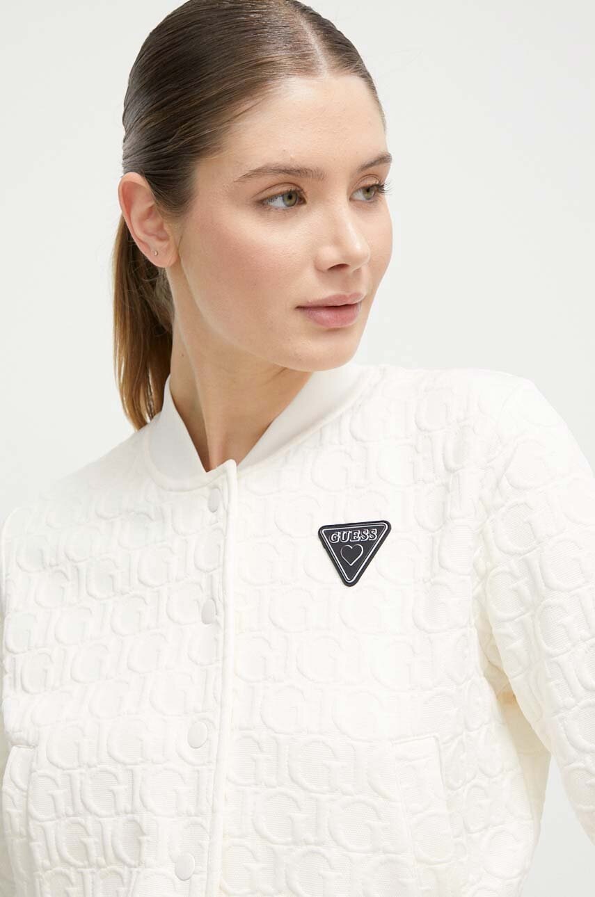 

Суичър Guess CHERI в бежово с апликация V4RQ07 KBSL0, Бежов