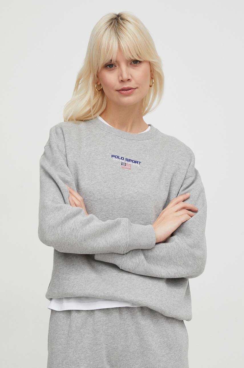 

Суичър Polo Ralph Lauren в сиво с апликация 211936918, Сив
