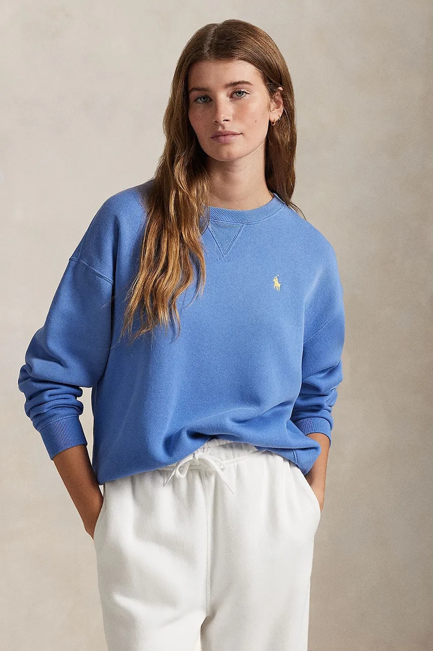 

Суичър Polo Ralph Lauren в червено с изчистен дизайн 211943006, Син