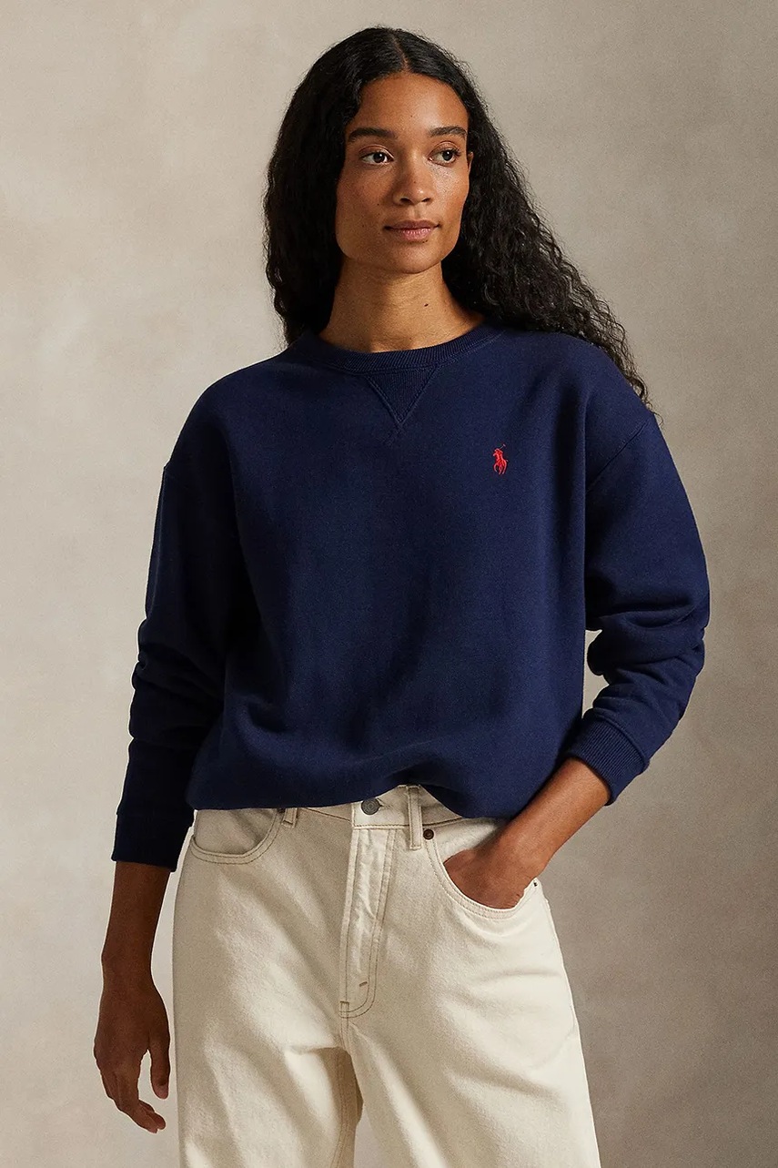 

Суичър Polo Ralph Lauren в червено с изчистен дизайн 211943006, Тъмносин