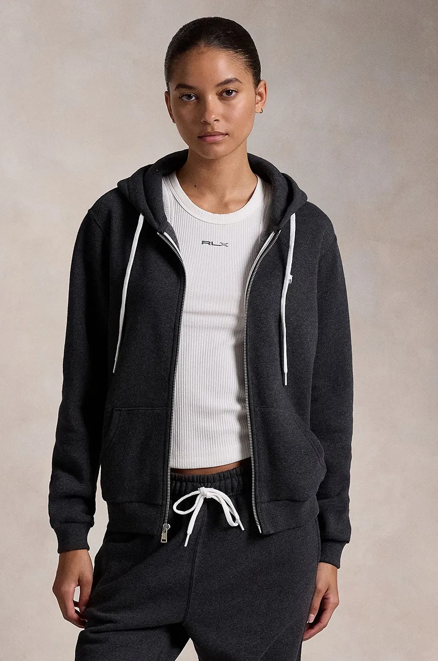 

Суичър Polo Ralph Lauren в черно с качулка с изчистен дизайн 211943008, Черен