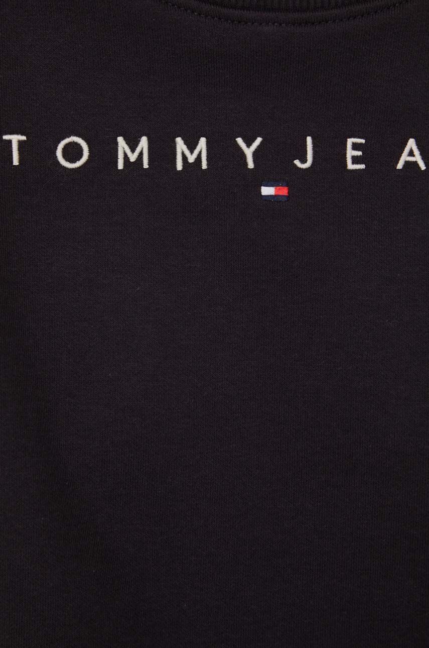 Dukserica Tommy Jeans za žene, boja: crna, s tiskom, DW0DW17323