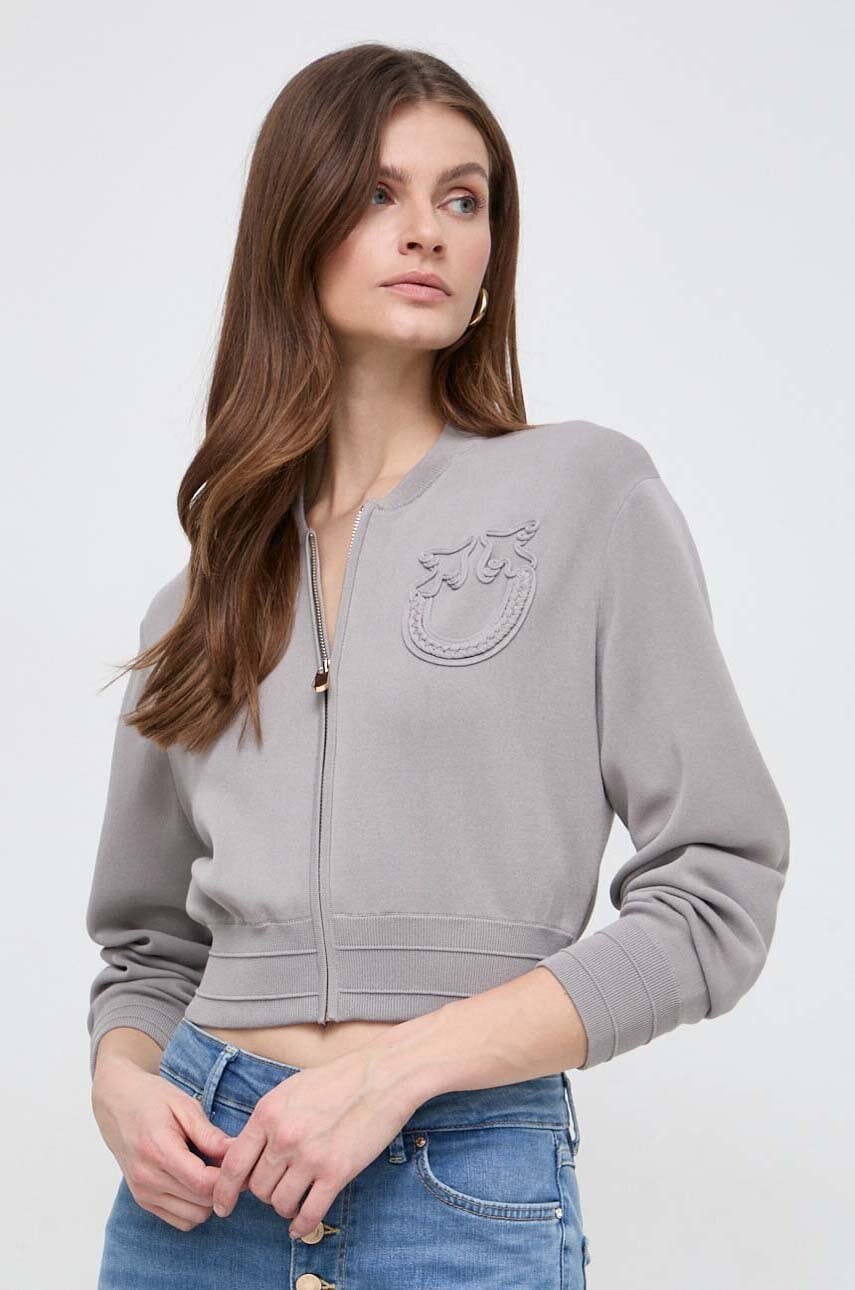 

Суичър Pinko в сиво с изчистен дизайн 102819.A115, Сив