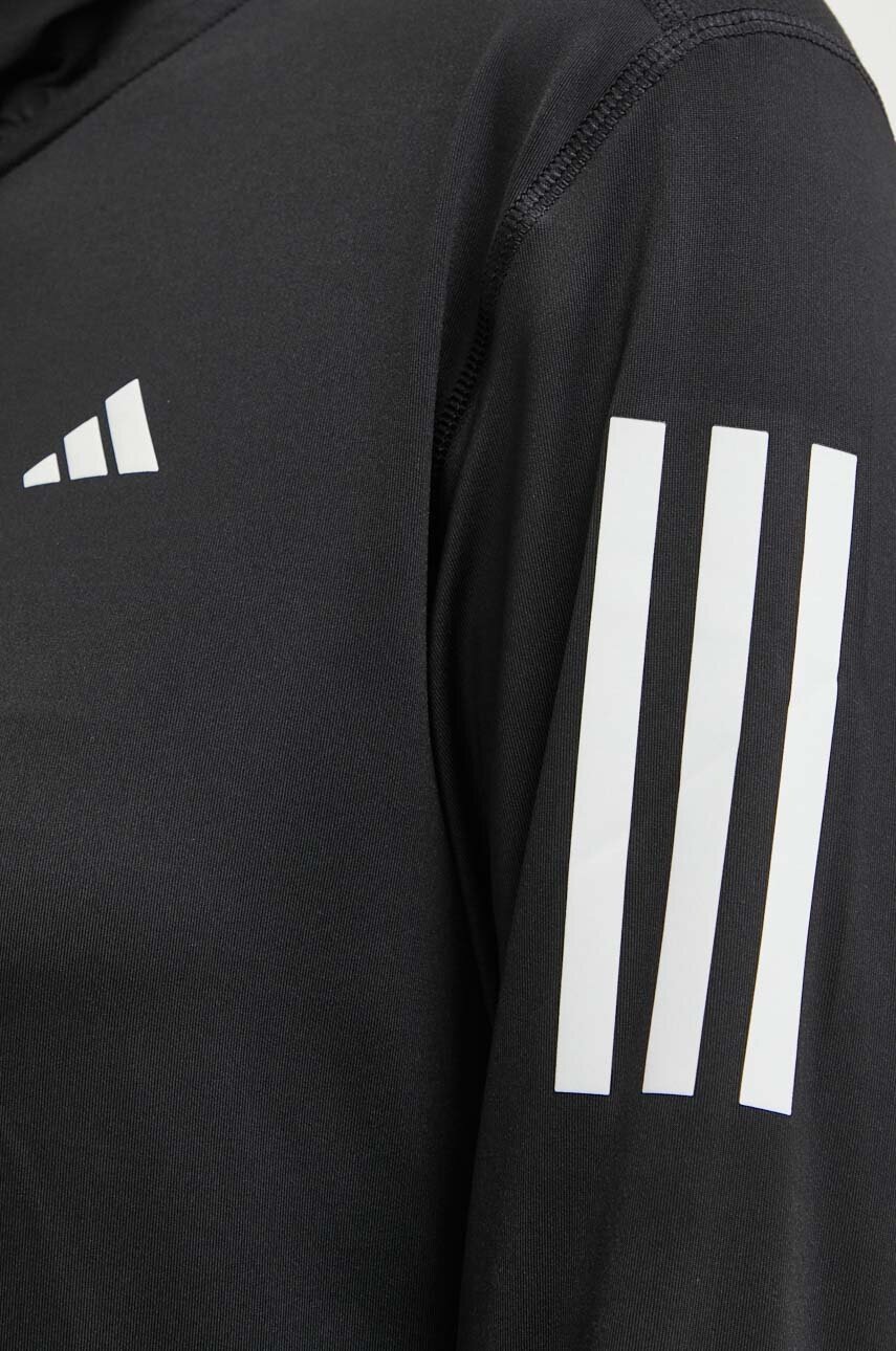 Φούτερ για τζόκινγκ adidas Performance Own The Run Own The Run χρώμα: μαύρο IK7440 φωτογραφία