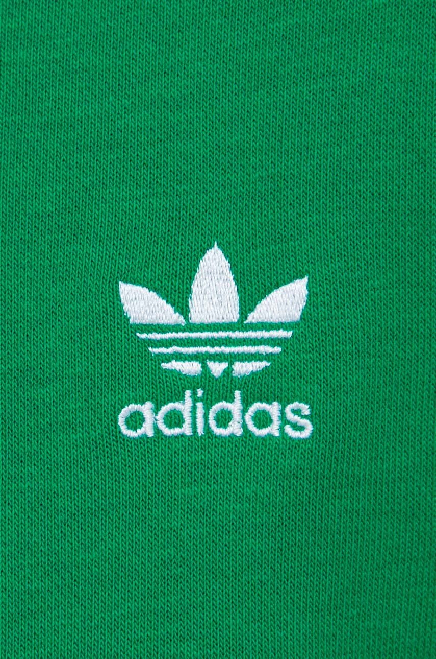 Μπλούζα adidas Originals 3-Stripes Hoodie OS χρώμα: πράσινο, με κουκούλα, IN8398 φωτογραφία