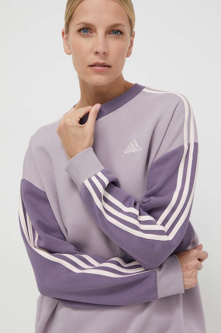 Кофта adidas жіноча колір фіолетовий візерунок 