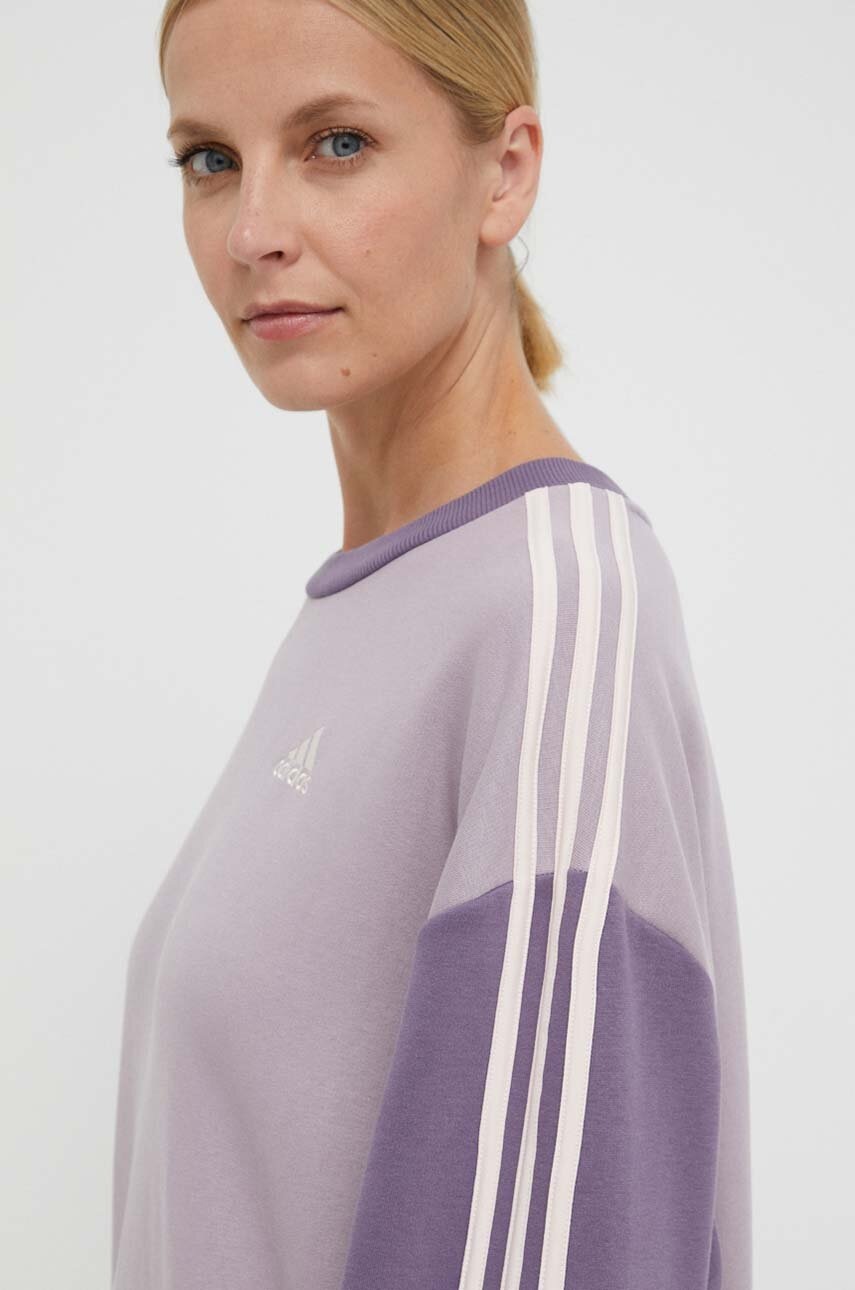 Кофта adidas жіноча колір фіолетовий візерунок 