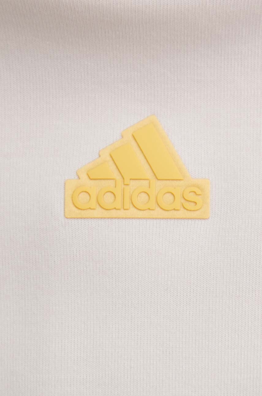 Кофта adidas жіноча колір бежевий з аплікацією IS3882 