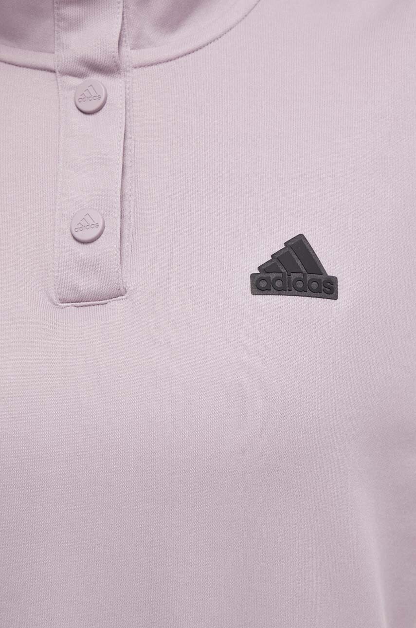 Кофта adidas жіноча колір фіолетовий з аплікацією 