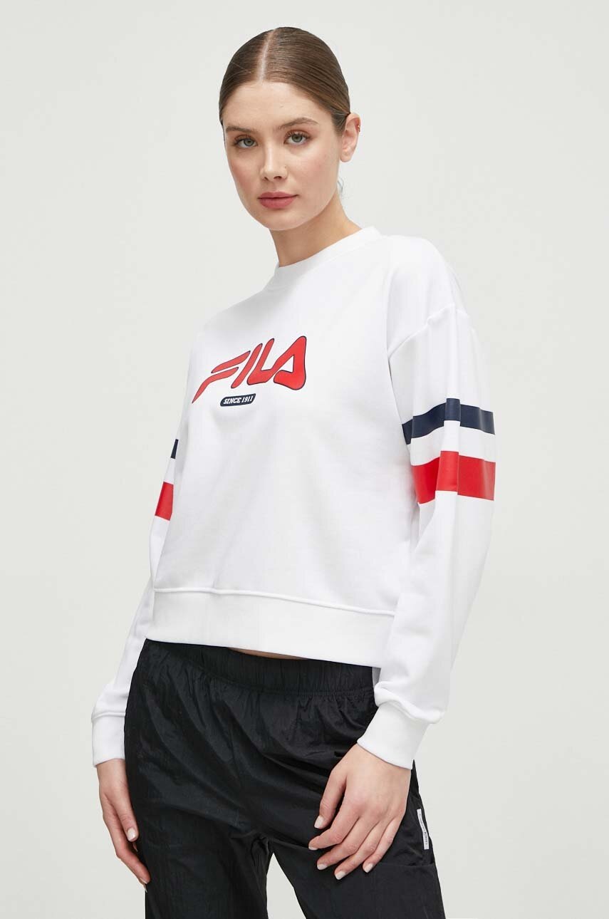 Μπλούζα Fila χρώμα: άσπρο φωτογραφία