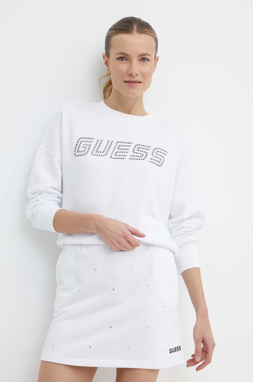 

Суичър Guess SKYLAR в бяло с апликация V4GQ07 K8802, Бял