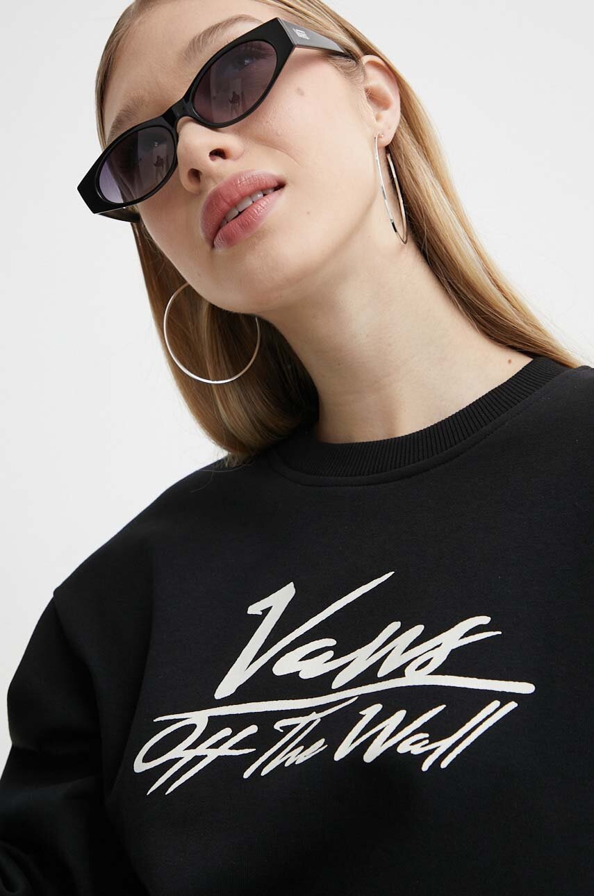 

Суичър Vans в черно с принт, Черен