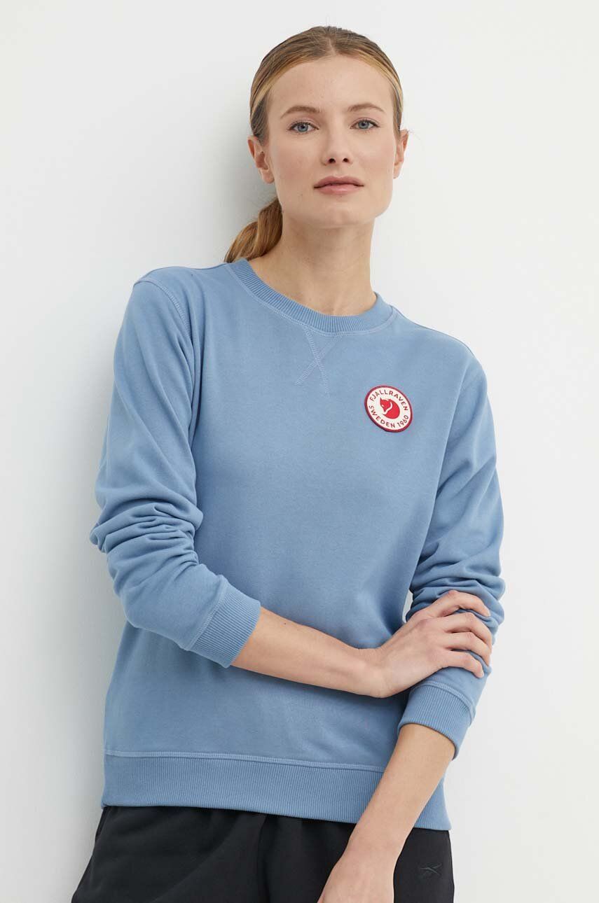 Fjallraven hanorac de bumbac 1960 Logo Badge Sweater femei, cu imprimeu, F87230