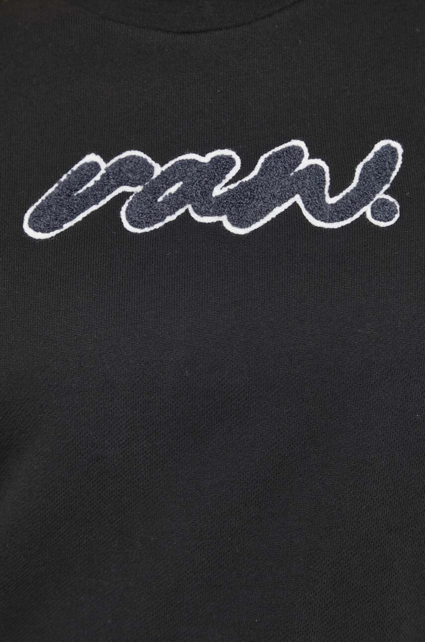 Βαμβακερή μπλούζα G-Star γυναικεία, χρώμα: μαύρο φωτογραφία