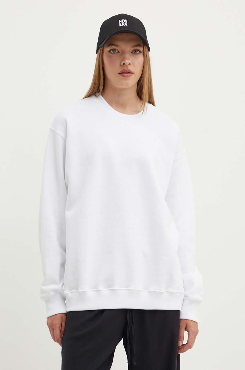 

Суичър Hollister Co. в бяло с изчистен дизайн, Бял