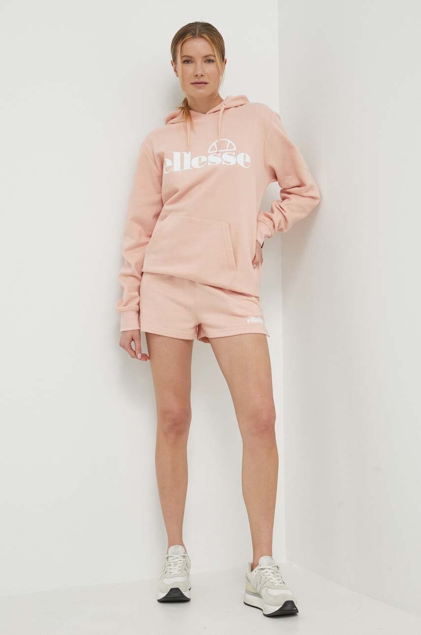 Μπλούζα Ellesse Lyara OH Hoody χρώμα: ροζ, με κουκούλα, SGP16455 φωτογραφία