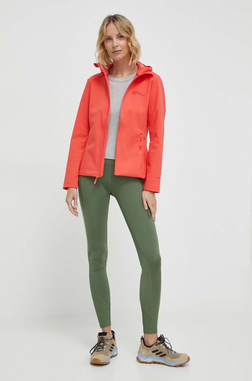 Μπουφάν Jack Wolfskin Bornberg Hoody χρώμα: κόκκινο φωτογραφία