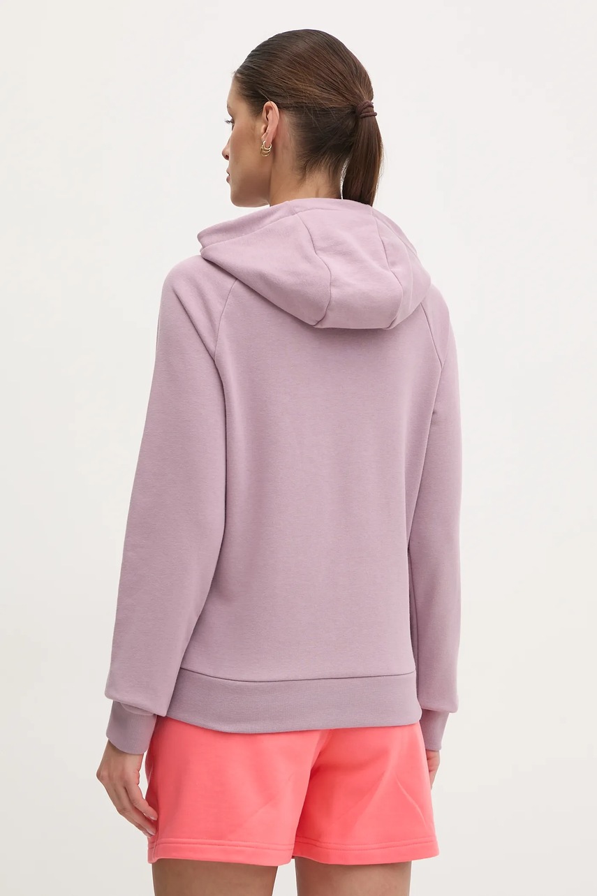 Кофта Helly Hansen жіноча колір рожевий з капюшоном з аплікацією 54239 