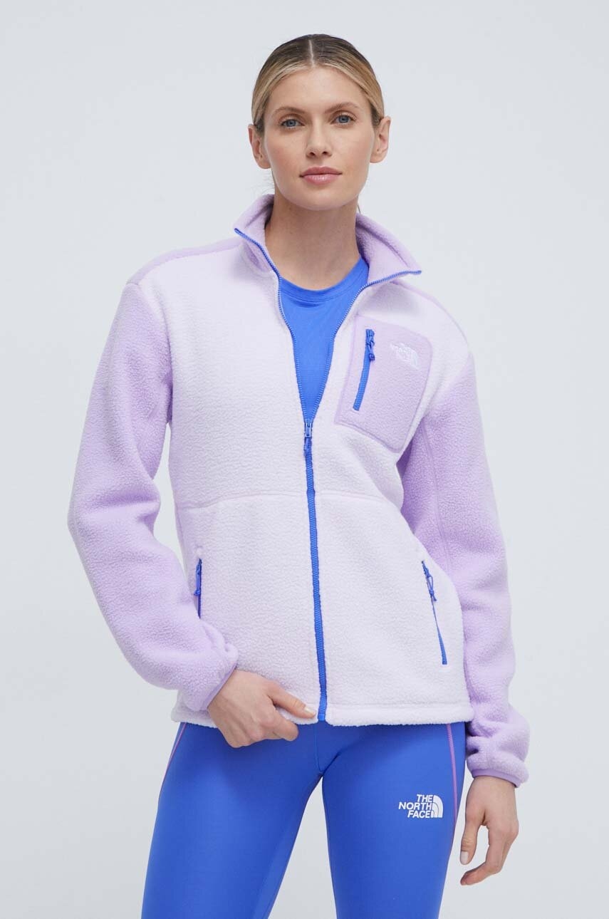 The North Face hanorac Yumiori culoarea violet, modelator