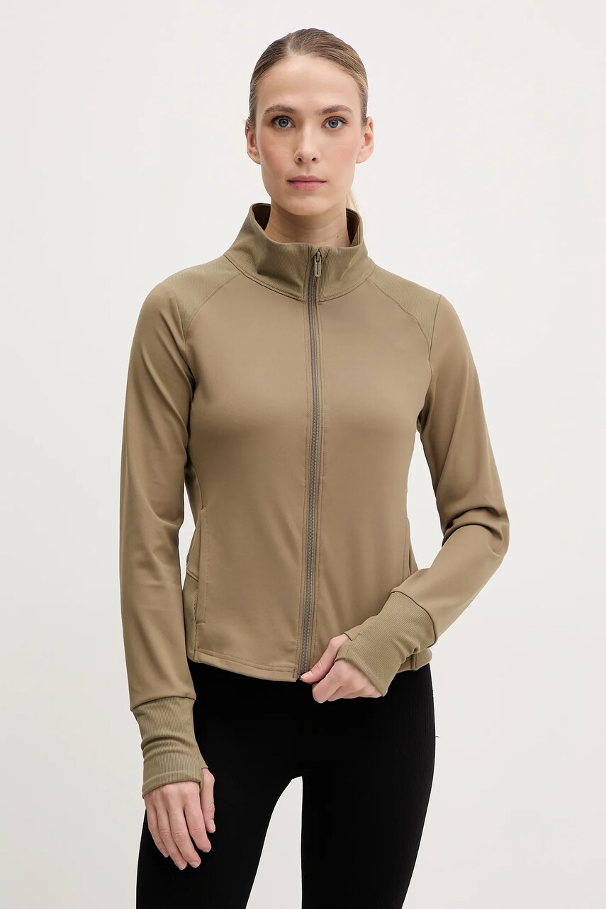 Under Armour hanorac de antrenament Meridian culoarea verde, neted, 1379157