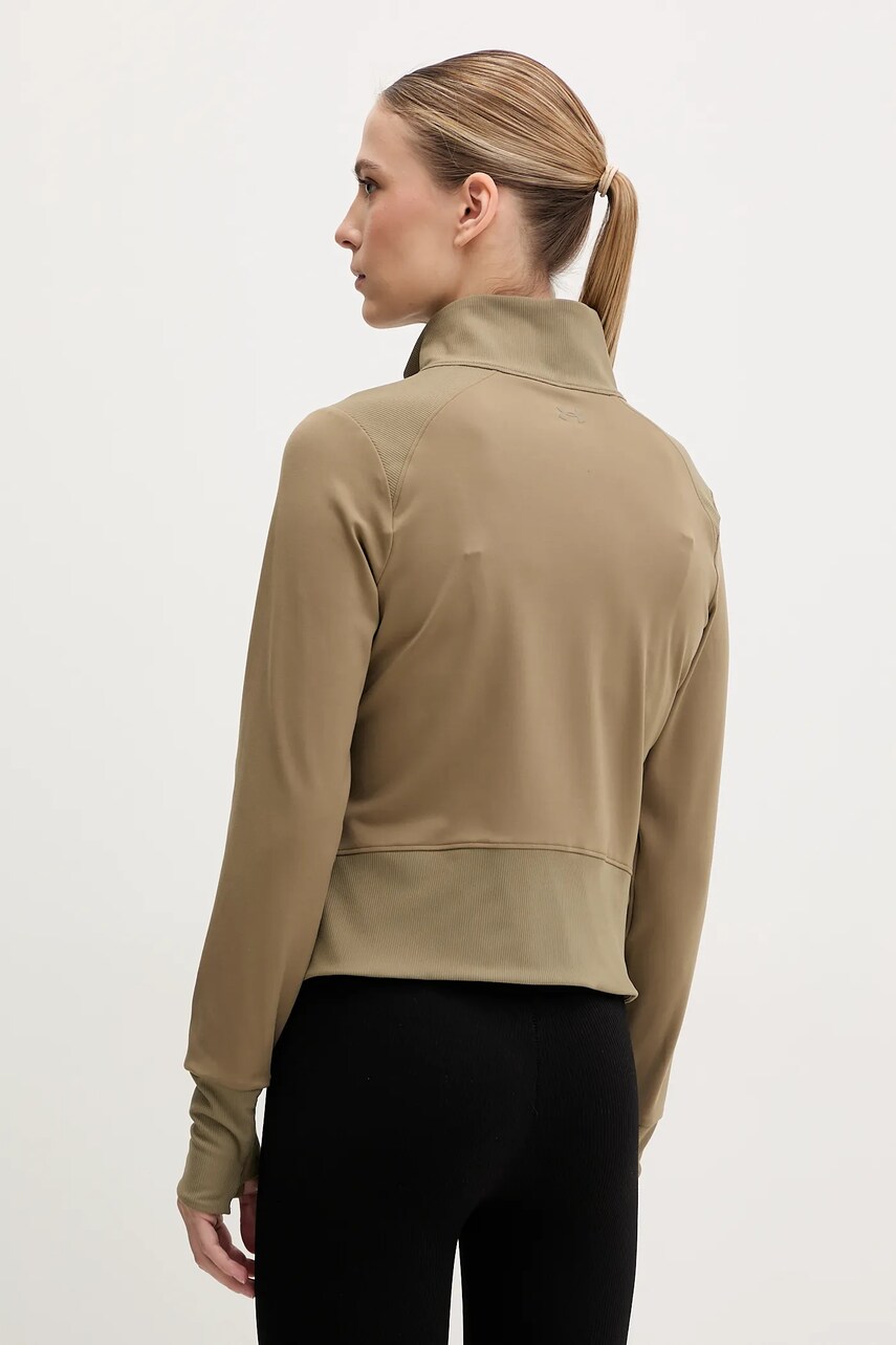 Under Armour edzős pulóver Meridian zöld, sima, 1379157 termék 2. képe