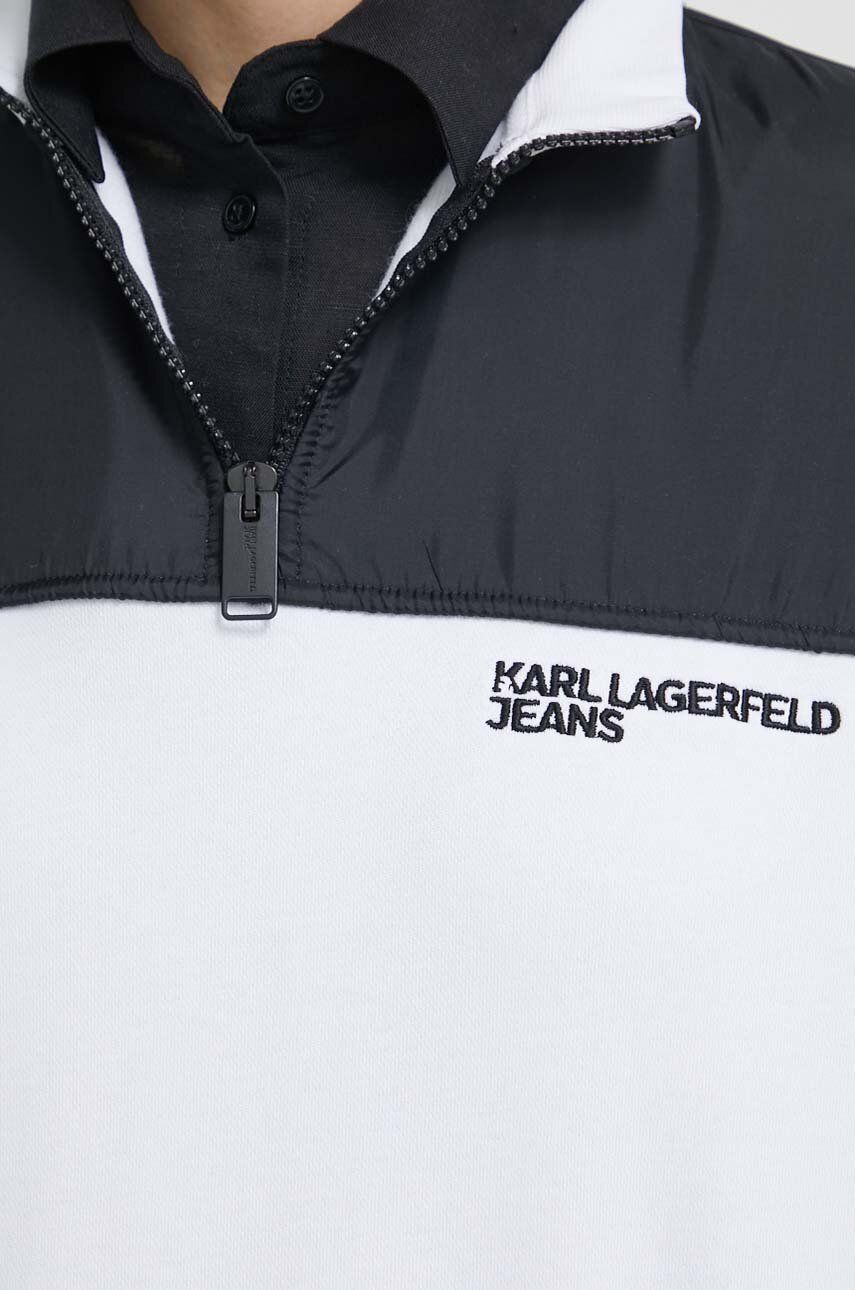 Dukserica Karl Lagerfeld Jeans za žene, boja: bijela, s aplikacijom