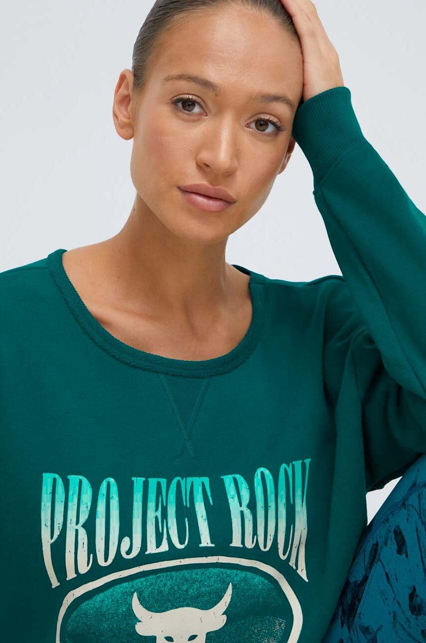 Μπλούζα Under Armour Project Rock χρώμα: τιρκουάζ φωτογραφία