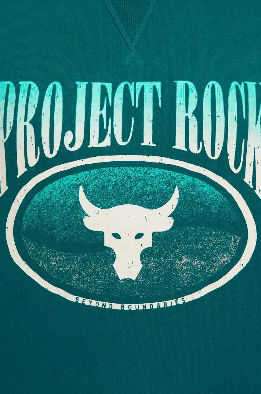 Μπλούζα Under Armour Project Rock χρώμα: τιρκουάζ φωτογραφία