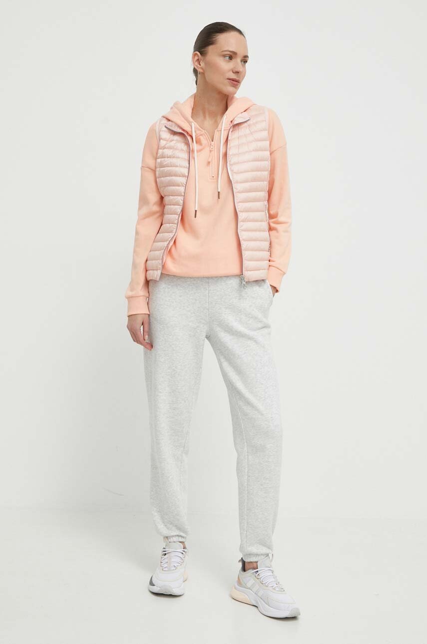 Μπλούζα Rip Curl χρώμα: ροζ, με κουκούλα φωτογραφία