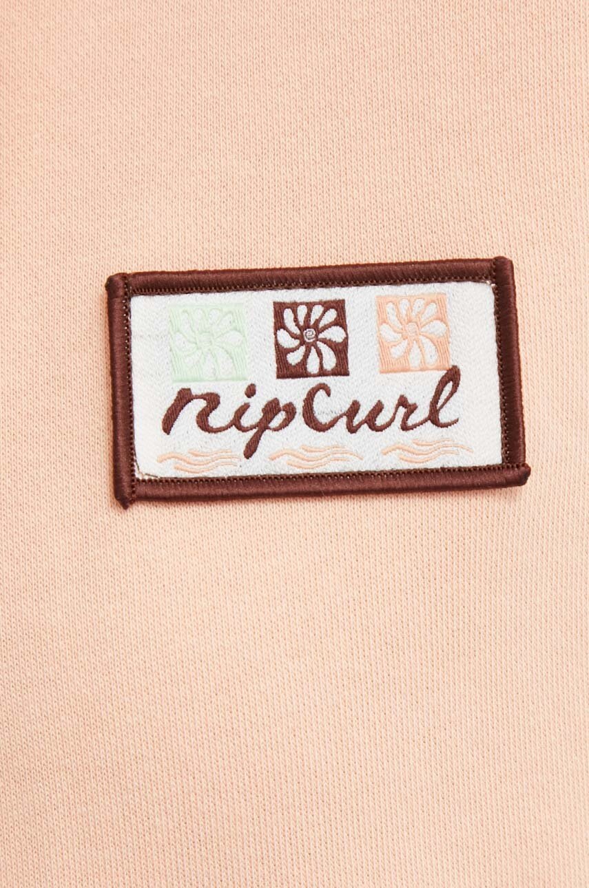 Μπλούζα Rip Curl χρώμα: ροζ, με κουκούλα φωτογραφία