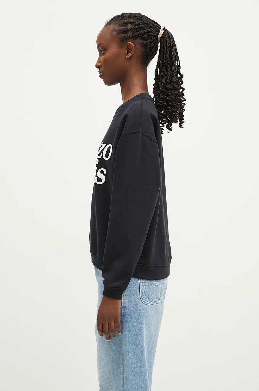 Βαμβακερή μπλούζα Kenzo by Verdy Regular Sweatshirt γυναικεία, χρώμα: μαύρο, FE52SW1274MF.99 φωτογραφία