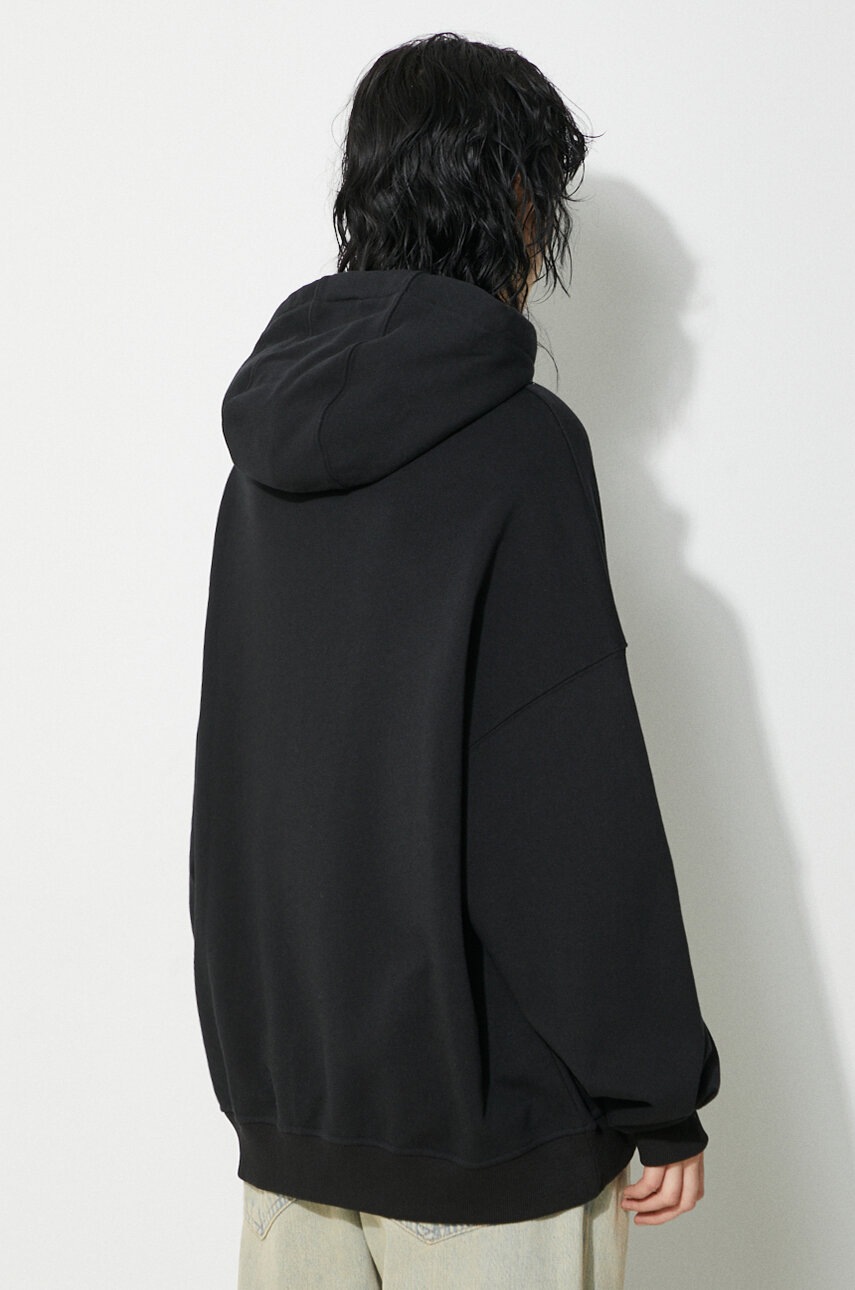 Fiorucci pamut melegítőfelső Black Lollipop Patch Hoodie fekete, nyomott mintás, kapucnis, M01FPSHO092CJ05BK01 termék 2. képe