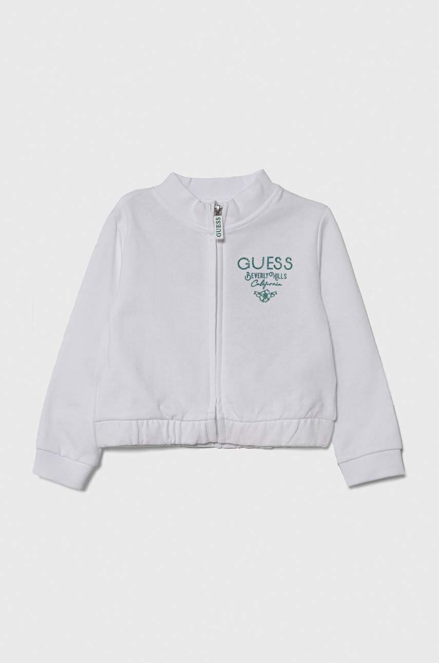 Детская хлопковая кофта Guess цвет белый однотонная в Луцке Детская хлопковая кофта Guess цвет белый однотонная в Луцке