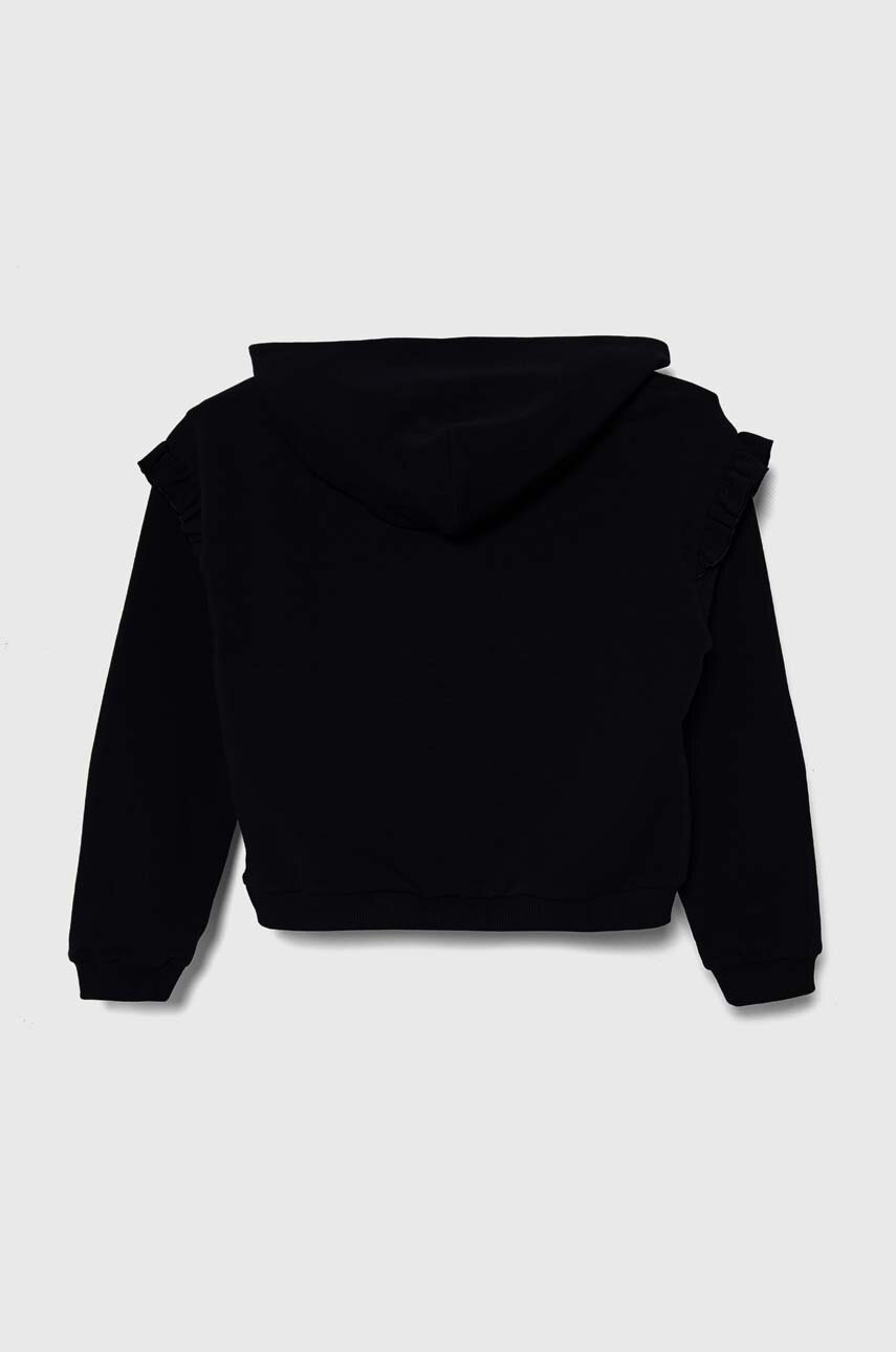 Детская кофта Tommy Hilfiger цвет синий с капюшоном с принтом