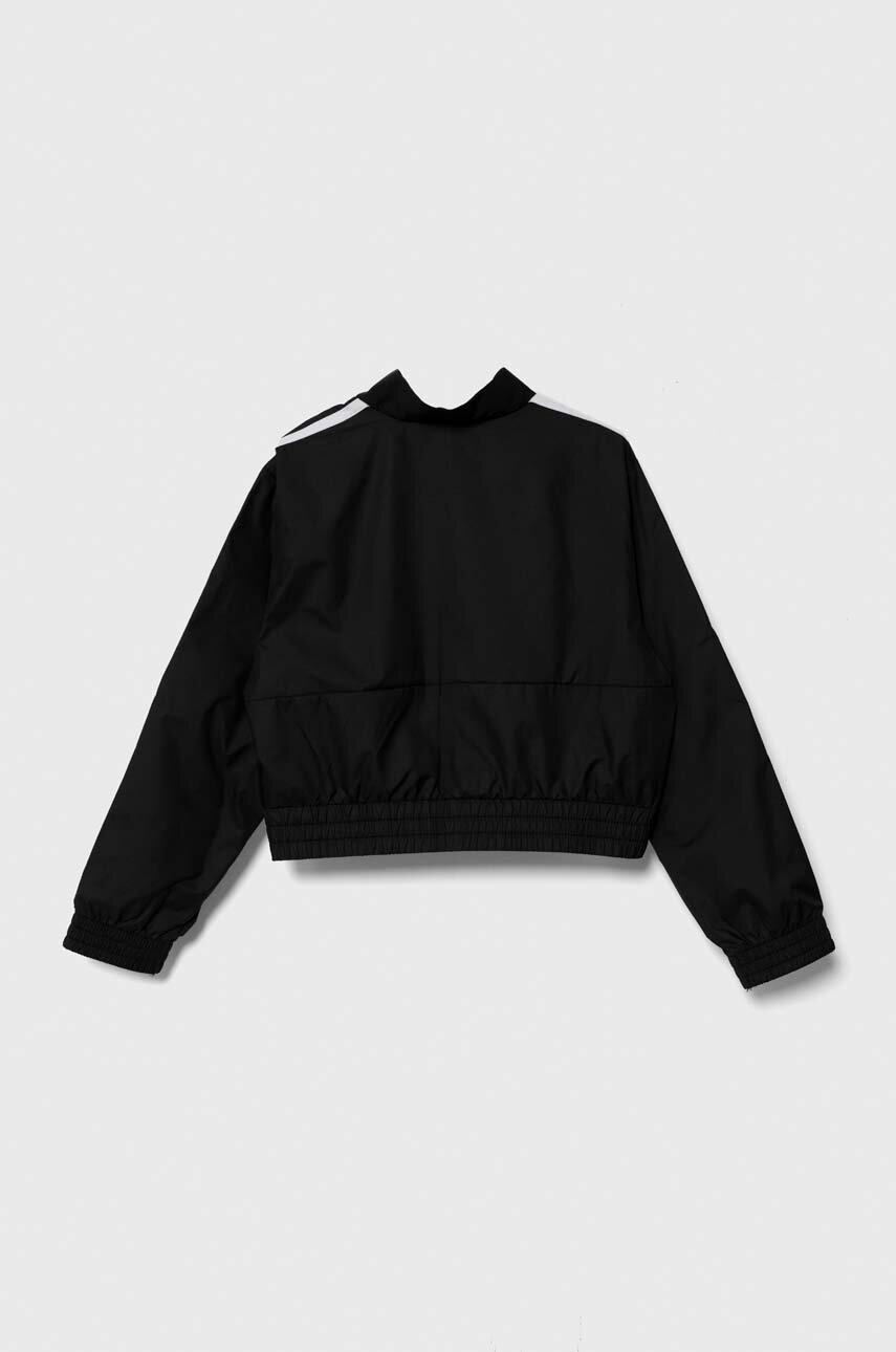 Детская кофта adidas цвет чёрный с аппликацией