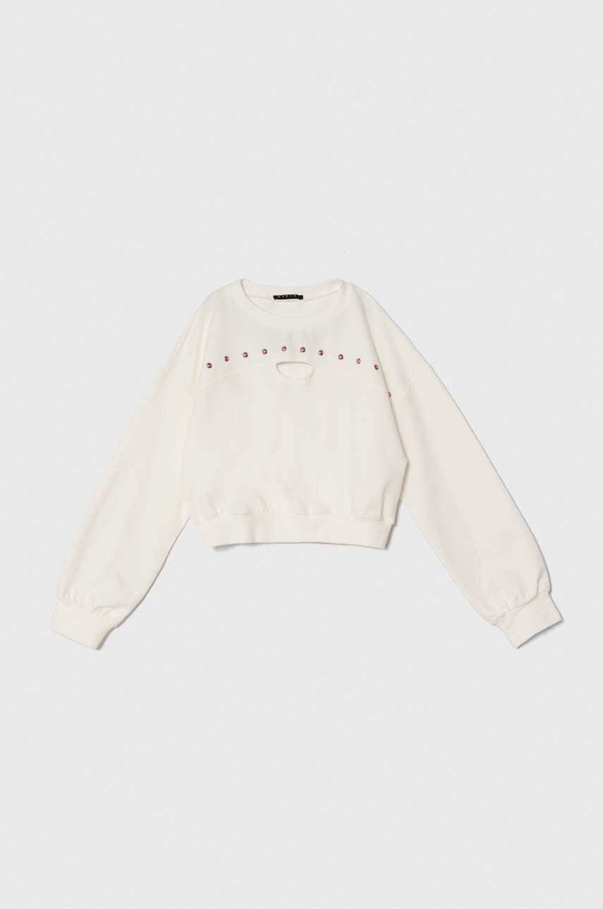 Sisley bluza copii culoarea alb, cu imprimeu Sisley bluza copii culoarea alb, cu imprimeu