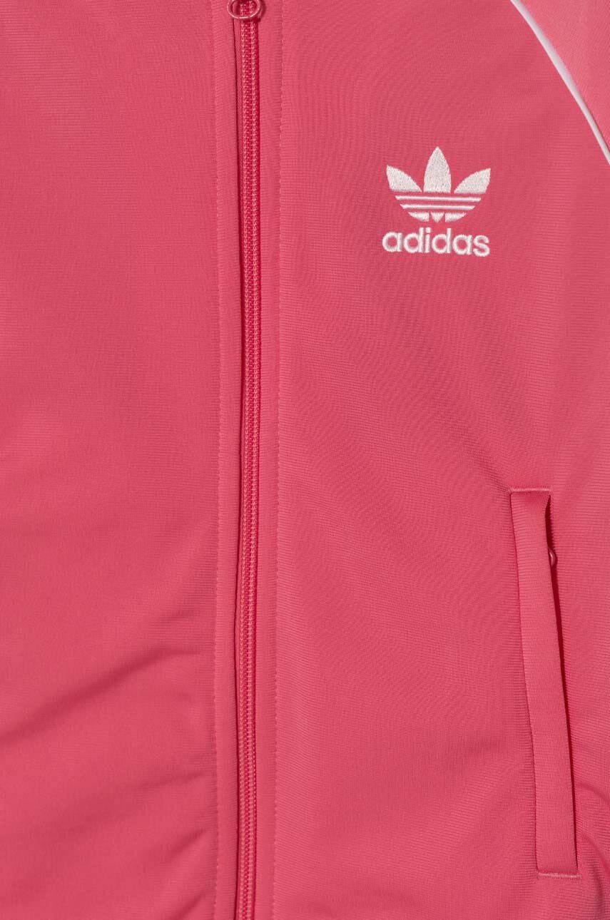 Dječja Dukserica Adidas Originals Boja: Ružičasta, S Aplikacijom