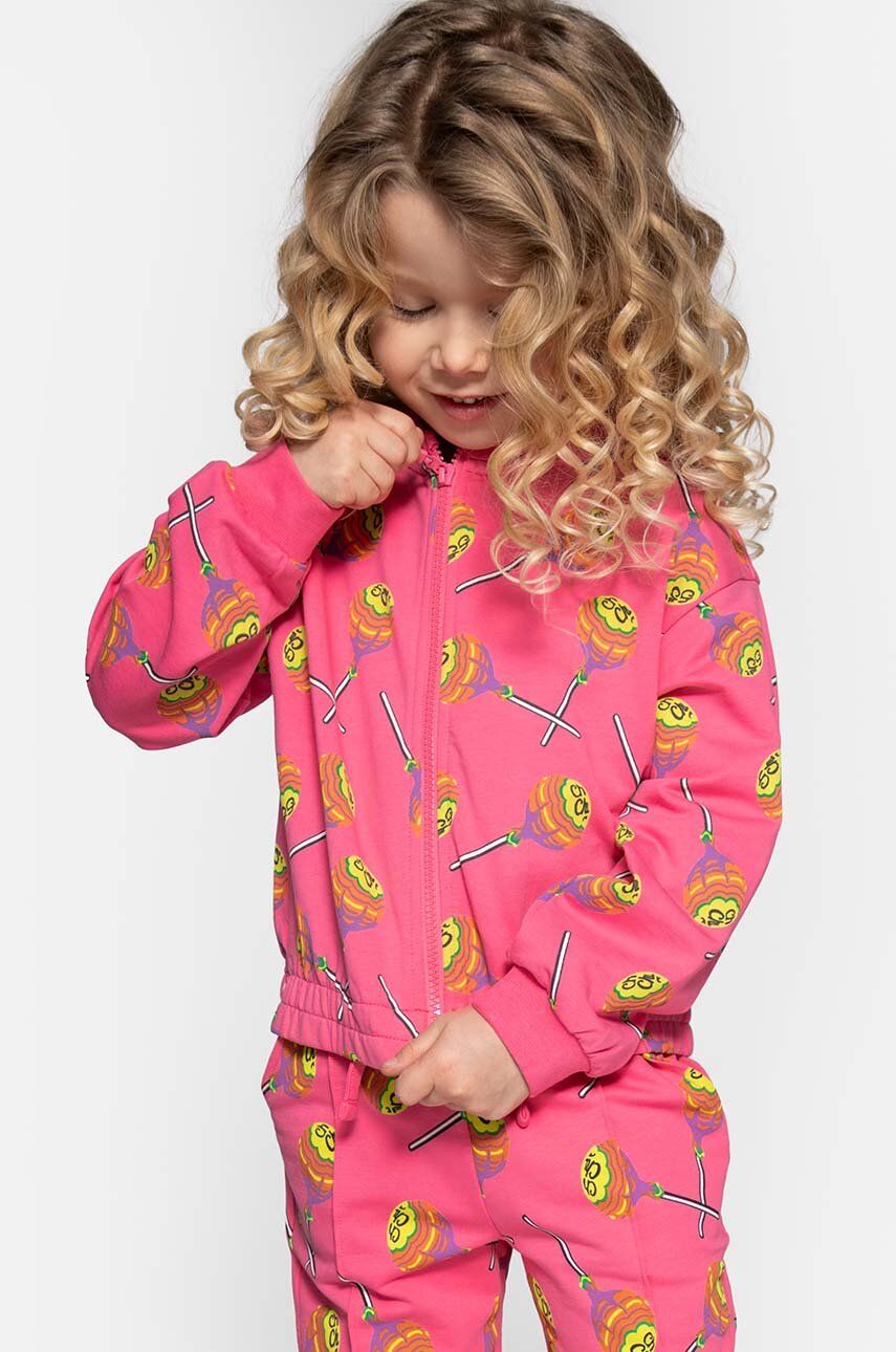 Coccodrillo bluza copii culoarea roz, modelator