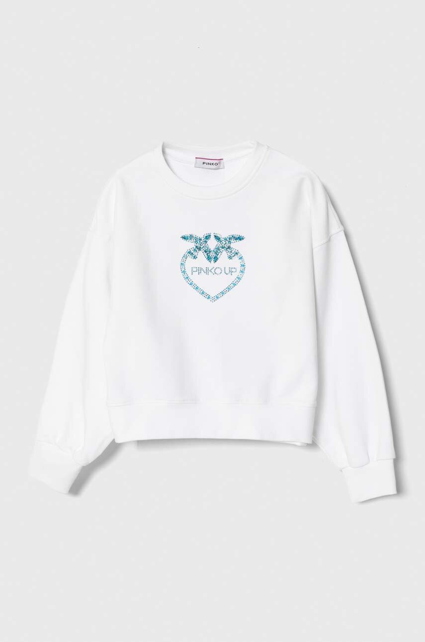 Детская кофта Pinko Up цвет белый с аппликацией Детская кофта Pinko Up цвет белый с аппликацией