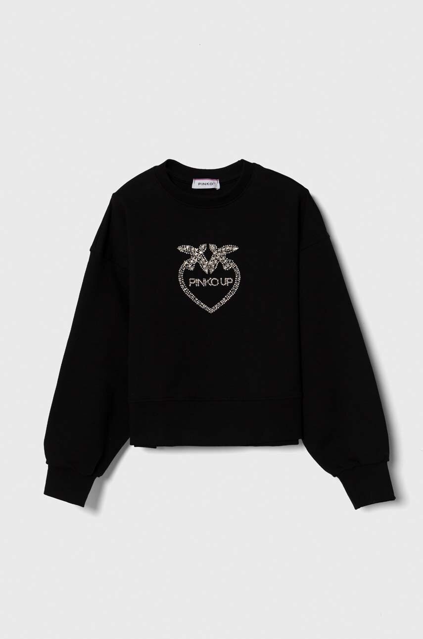 Детская кофта Pinko Up цвет чёрный с аппликацией в Одессе Детская кофта Pinko Up цвет чёрный с аппликацией в Одессе