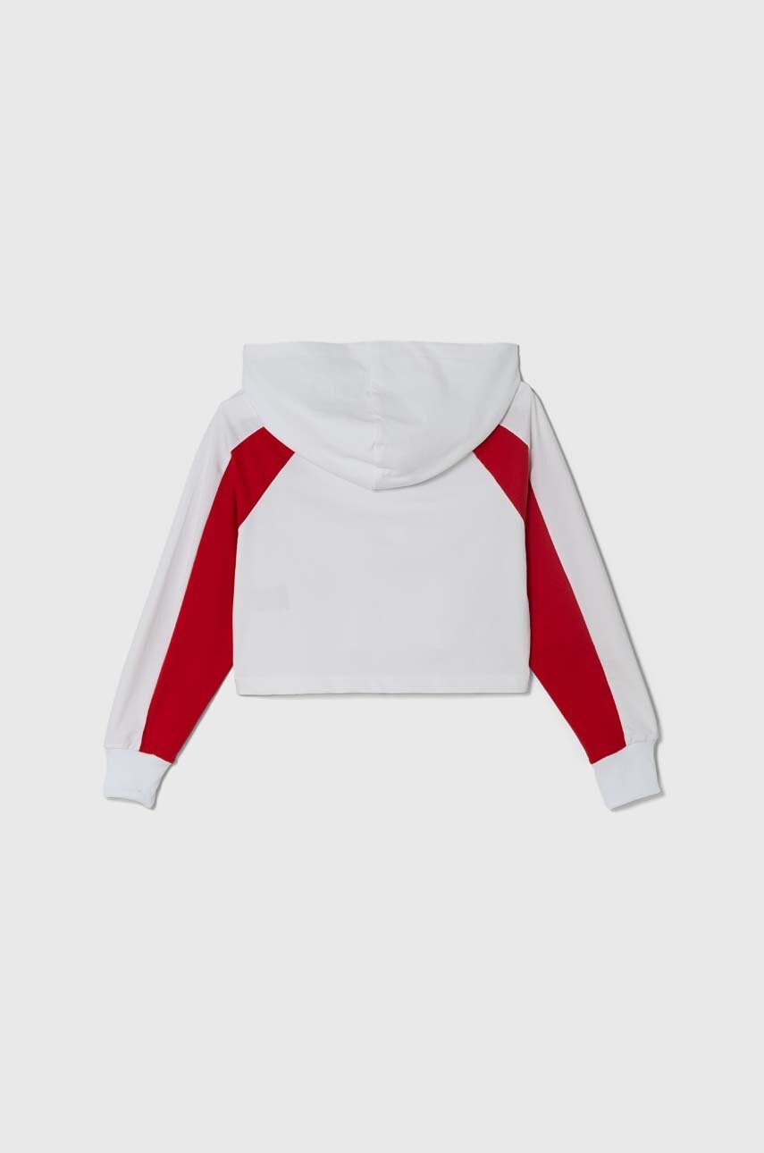 Детская кофта Fila LALENDORF цвет белый с капюшоном узор
