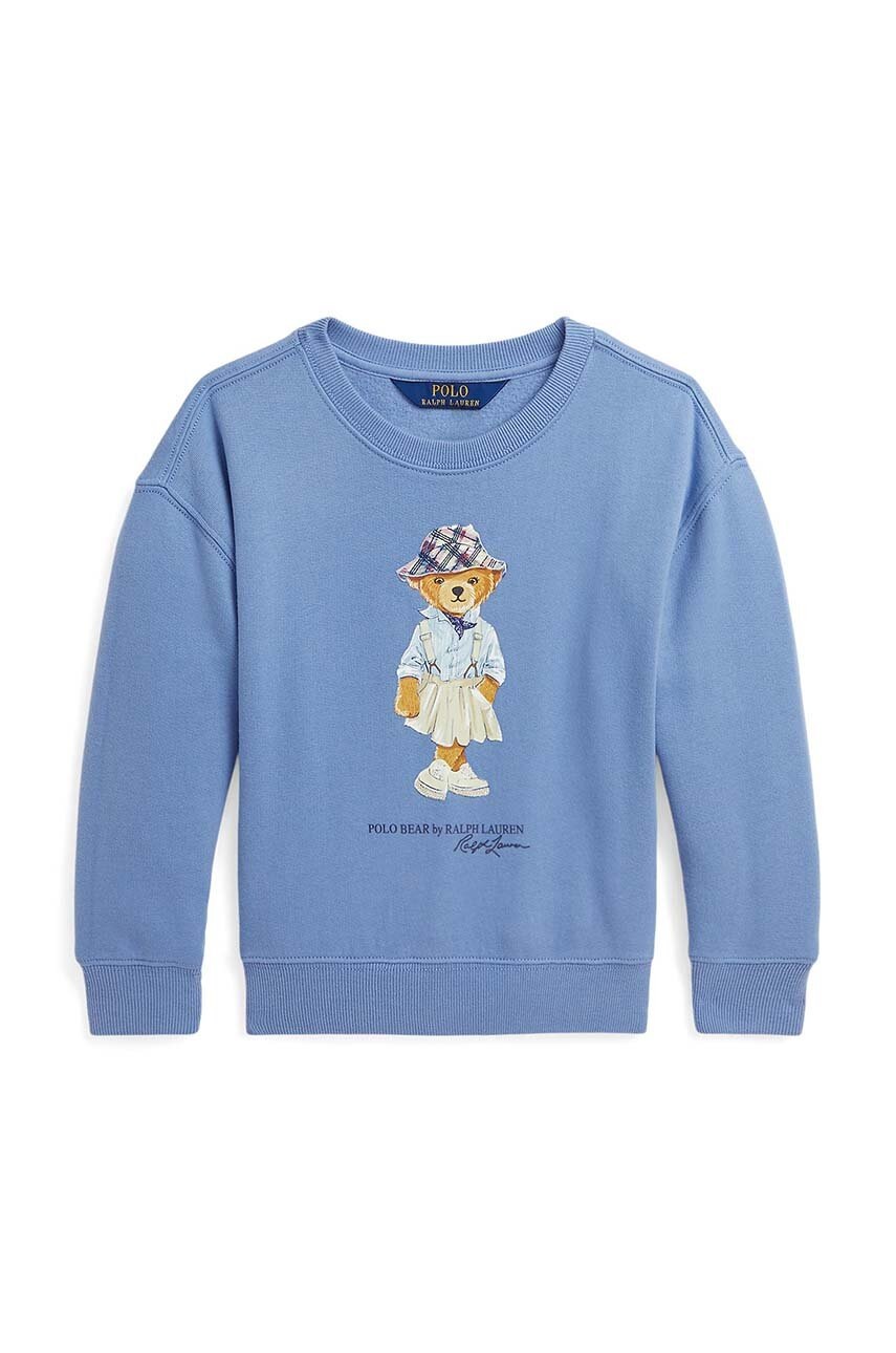 

Детски суичър Polo Ralph Lauren в синьо с принт 312941152002, Син