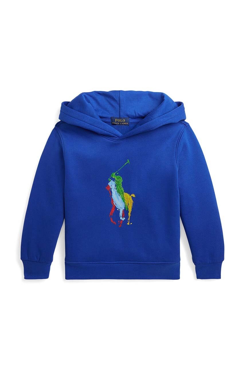 Детская кофта Polo Ralph Lauren с капюшоном с аппликацией Детская кофта Polo Ralph Lauren с капюшоном с аппликацией
