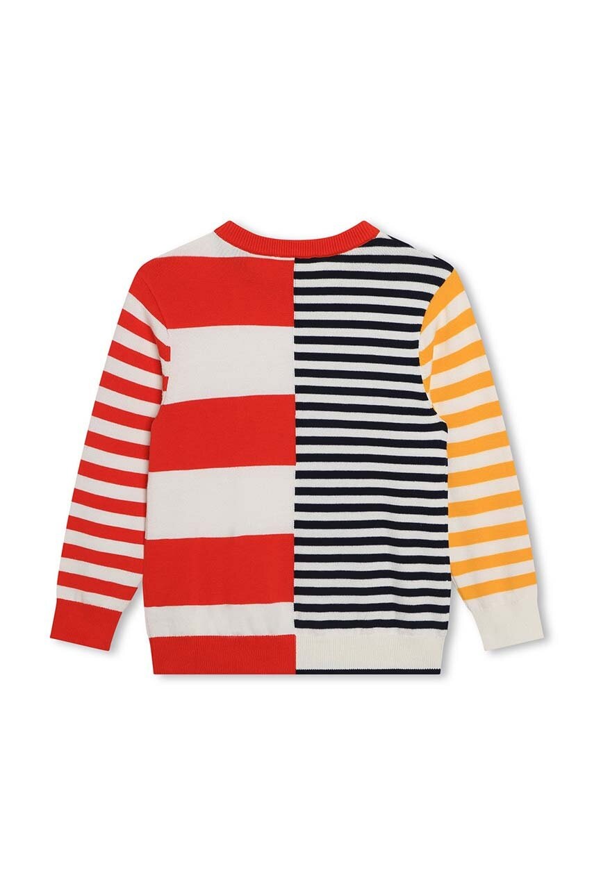 Детский хлопковый свитер Kenzo Kids цвет красный лёгкий