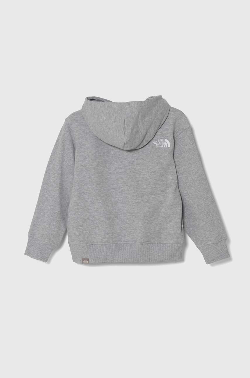 Кофта The North Face OVERSIZED HOODIE цвет серый с капюшоном меланж