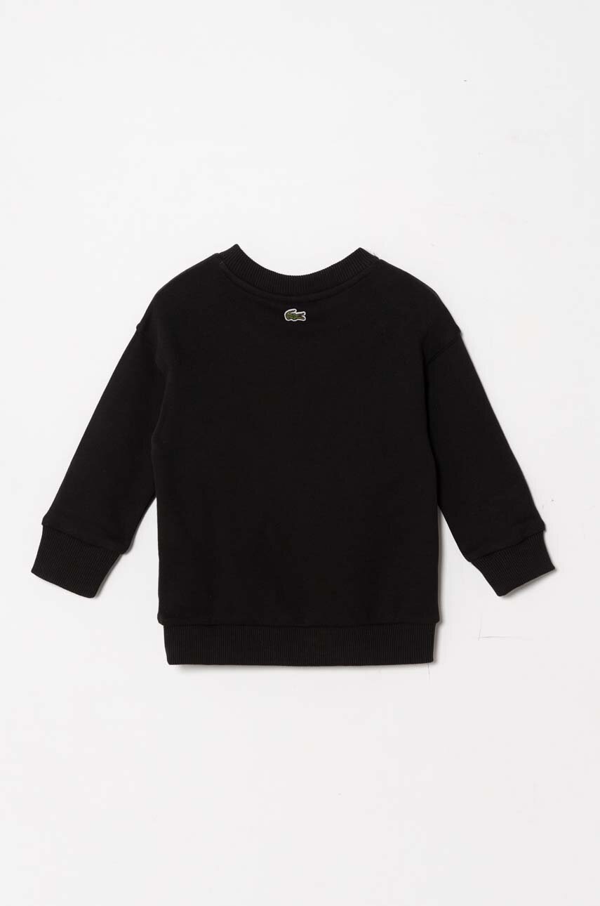 Дитяча бавовняна кофта Lacoste колір чорний з принтом в Рівному Дитяча бавовняна кофта Lacoste колір чорний з принтом в Рівному