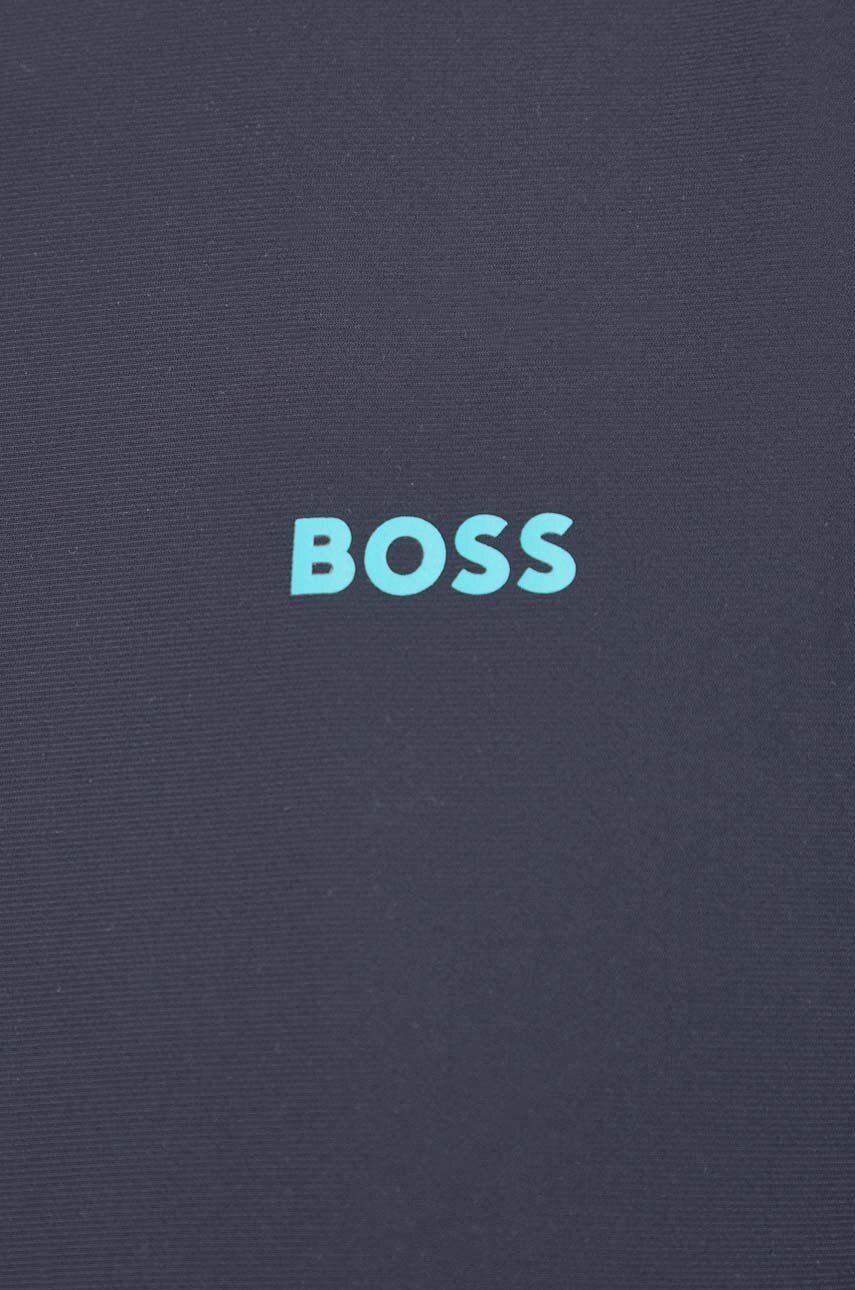Кофта Boss Green чоловіча з капюшоном однотонна 