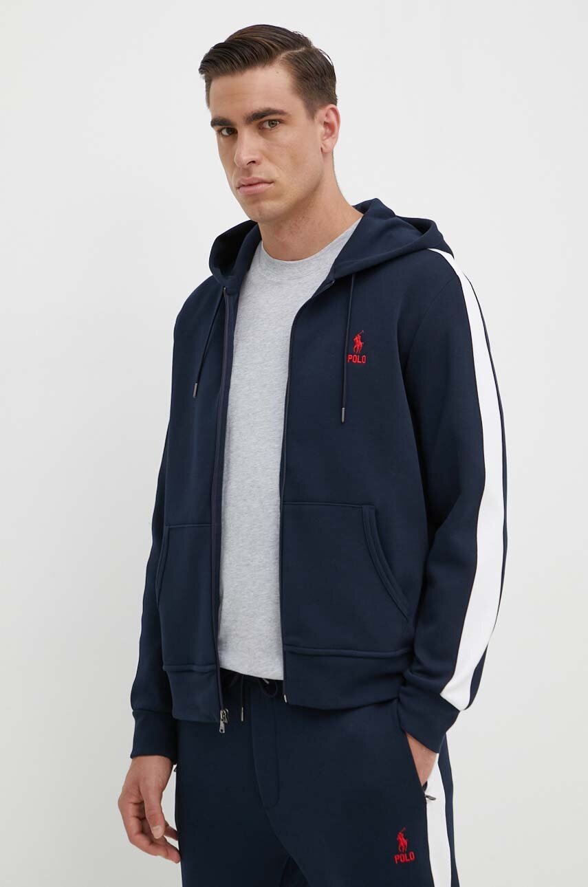 

Суичър Polo Ralph Lauren в тъмносиньо с качулка апликация 710926504, Тъмносин