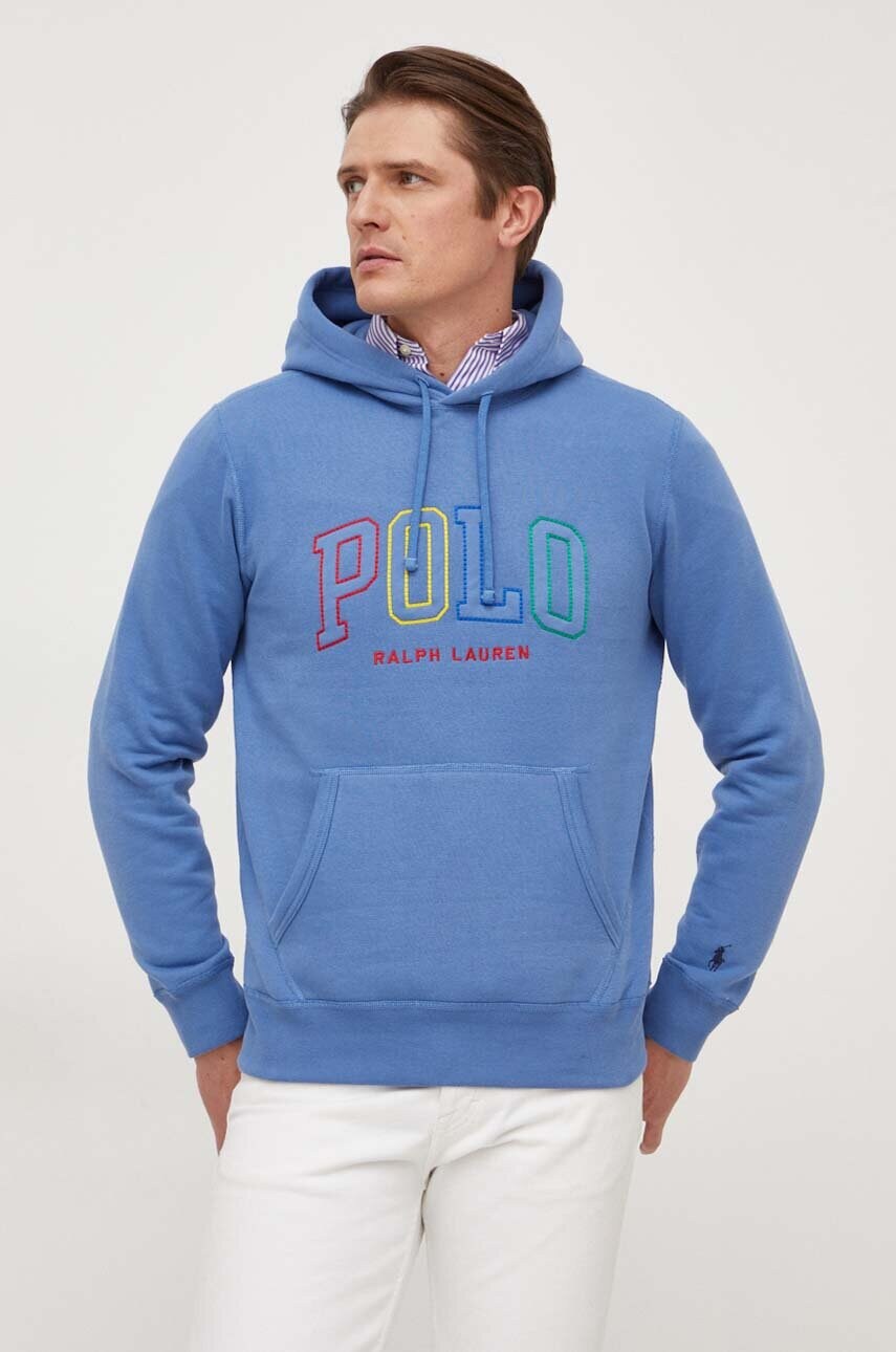 Levně Mikina Polo Ralph Lauren pánská, s kapucí, s aplikací, 710926600